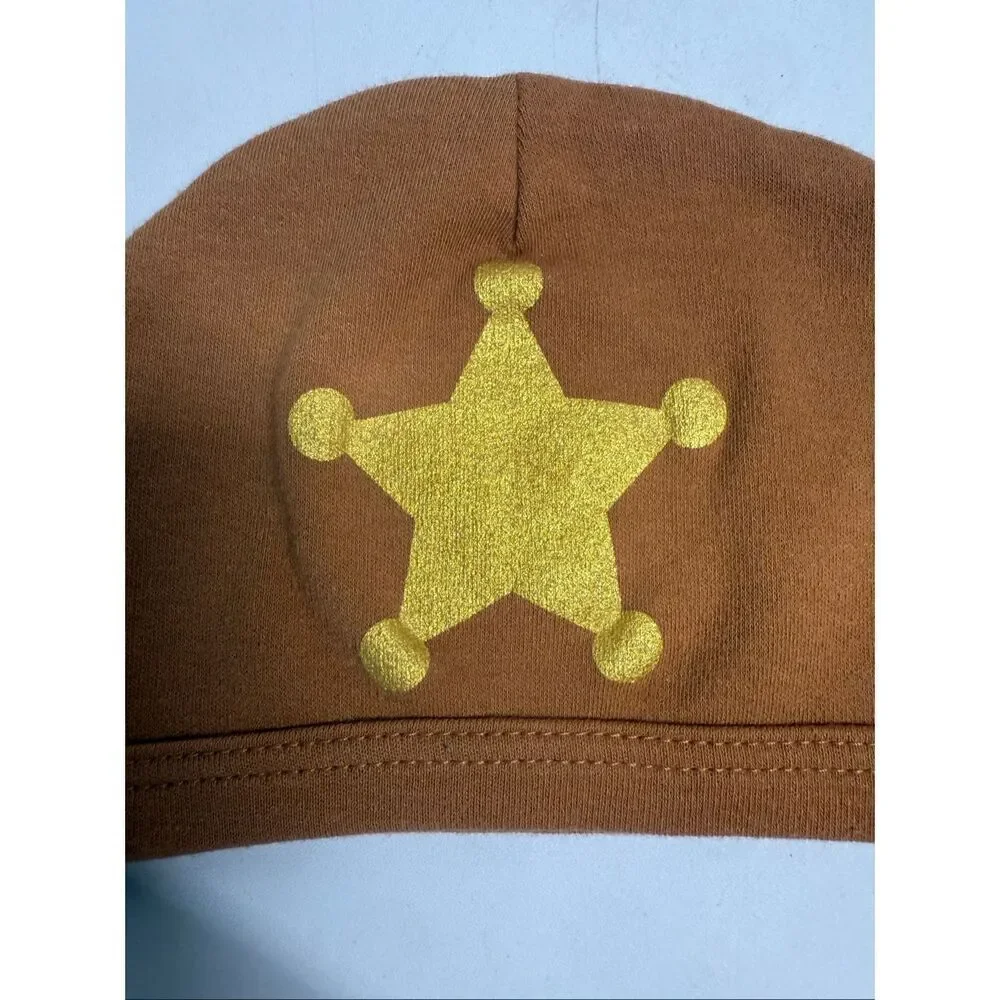 Rare Disney Woody Baby Cotton blend hat Star Trim Size 0-3 months